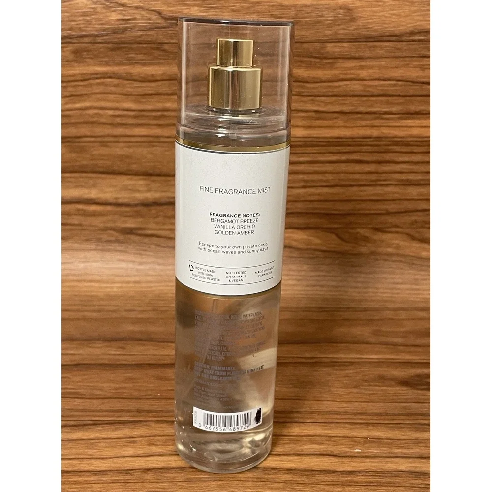 Bath & Body Works GOLDEN OCEAN PEARL Fine Fragrance Mist Body Spray 8 oz